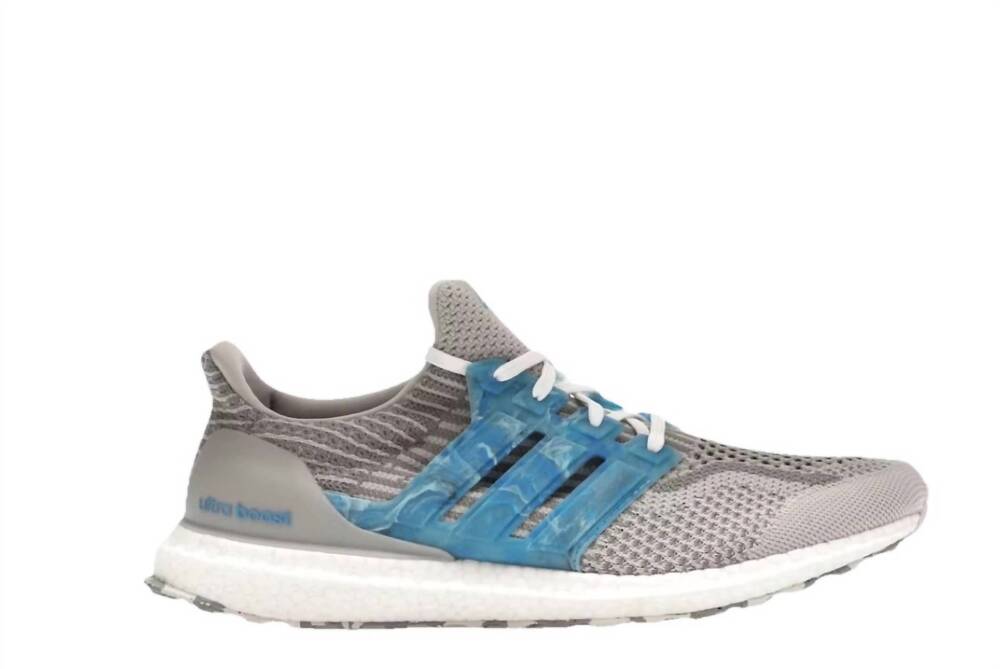 NEW ADIDAS men's ultraboost dna 5.0 sneaker in grey pulse blue